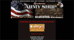 Desktop Screenshot of gunsmokearmyshop.pl