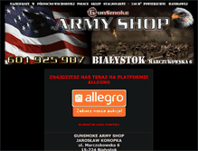 Tablet Screenshot of gunsmokearmyshop.pl